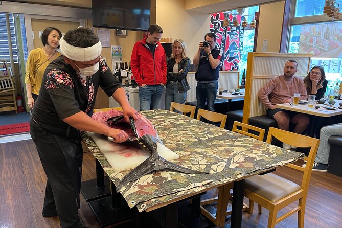 Tuna Cutting Show in Tokyo & Unlimited Sushi & Sake - Sushi and Sake Extravaganza