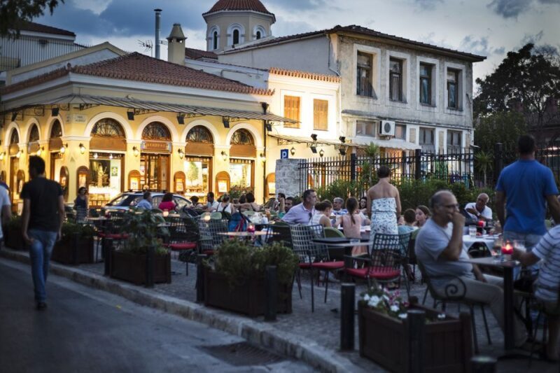 Twilight Athens Tour inc. rooftops, tastings & 3 drinks - Key Points