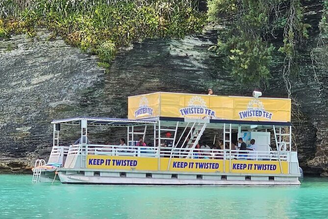 Twisted Tea Pontoon Party Boat in beautiful Bermuda - An In-Depth Look at the Bermuda Water Experience