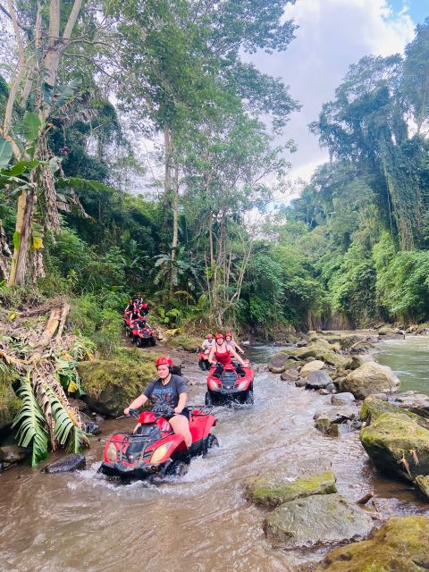 Ubud: Gorilla Face Quad Bike, Jungle Swing, Waterfall & Meal - Pickup and Drop-off Service