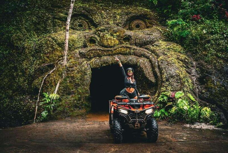 Ubud: Jungle ATV Adventure Waterfall Gorilla Cave and Lunch - Key Points
