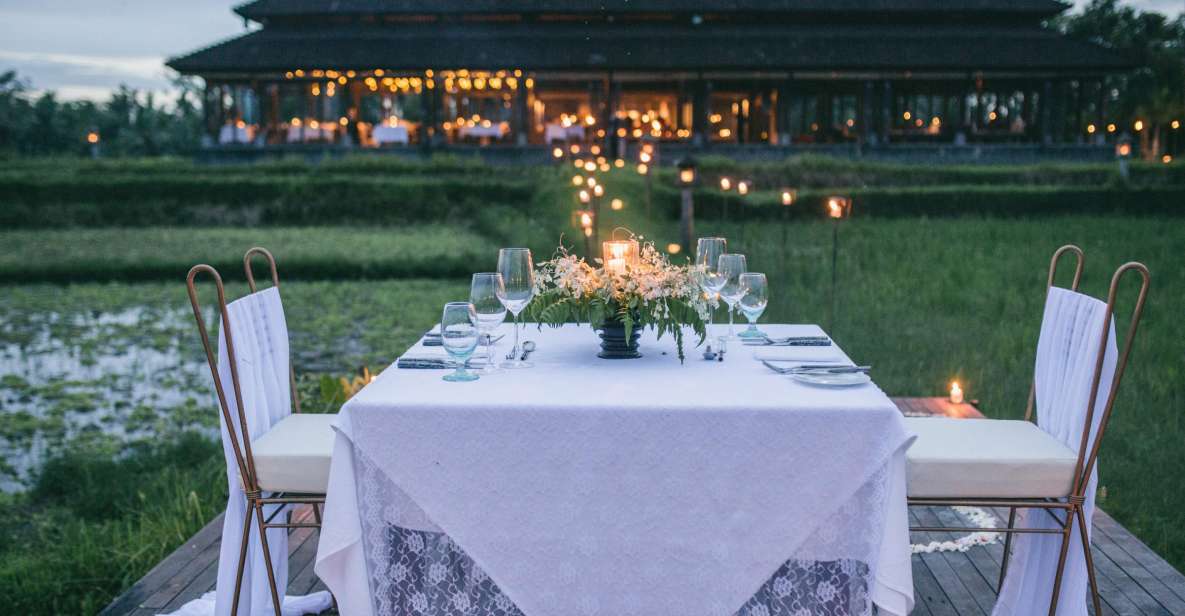Ubud: Romantic Dinner Among the Rice Fields - Luxury Hotel Dining Experience