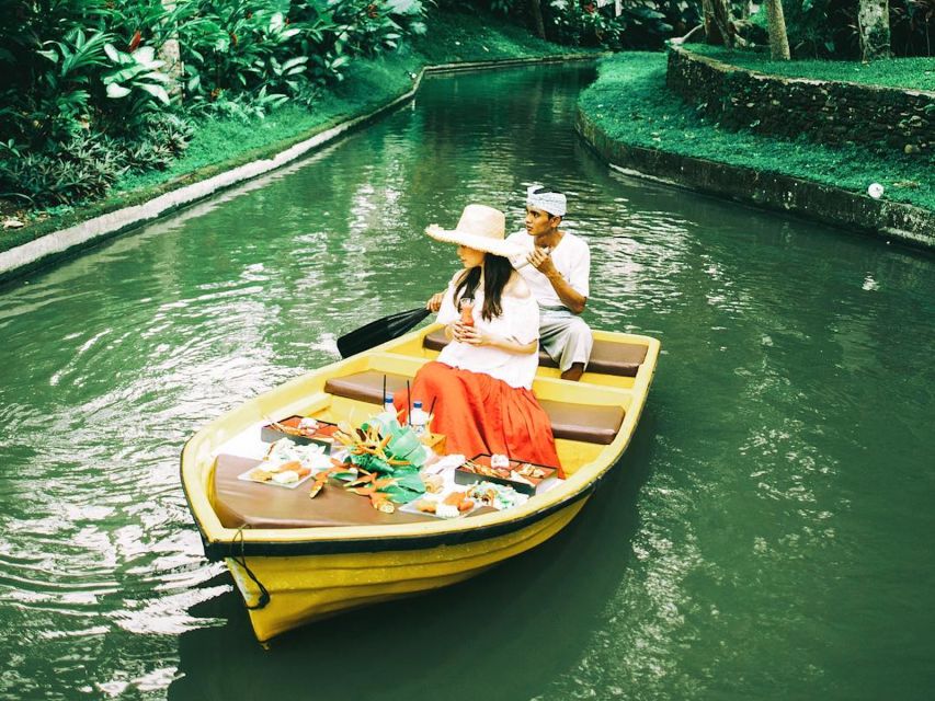Ubud: Romantic Photo Moments on a Boat - Teatime and Sparkling Wine Delight