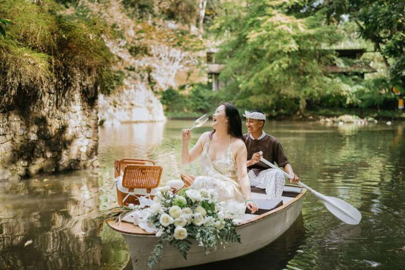 Ubud: Romantic Picnic on a Wooden Boat with Sparkling Wine - Ubud: Romantic Picnic on a Wooden Boat with Sparkling Wine – A Balinese Hidden Gem