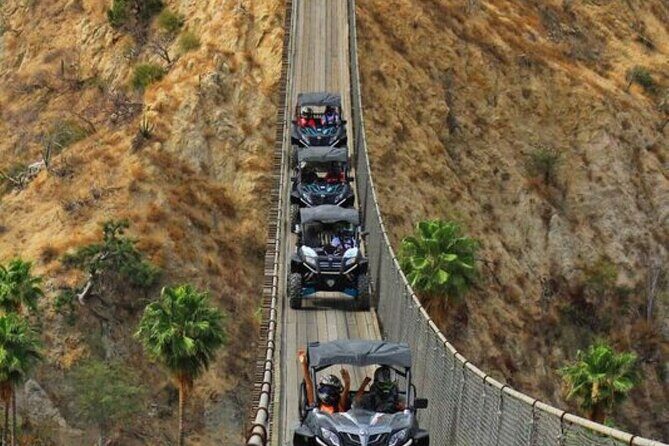 UTV ride in Los Cabos with a pending bridge crossing - Key Points