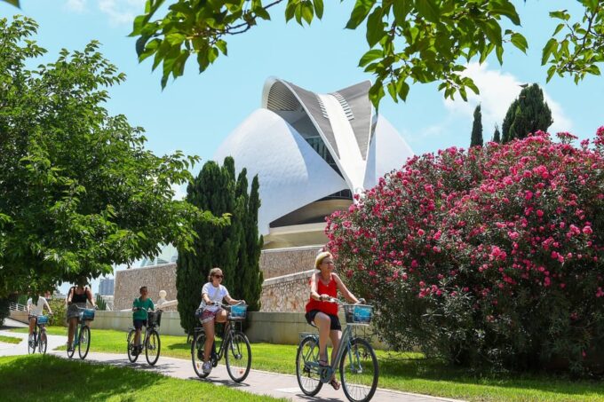 Valencia: Private City Tour on Bike With Drink Stop - Unwinding at Viveros Park
