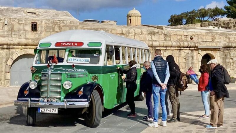 Valletta: Vintage Bus to Valletta, Sliema, Rabat & Mdina - Authenticity and Authentic Experiences