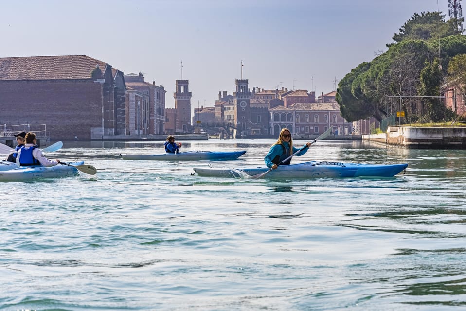 Venice Beginners Kayak Tour in the Medieval Arsenal - Included in the Tour