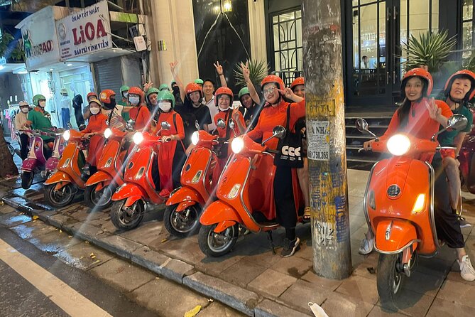 Vespa Female Ao Dai Riders Night Street Food + Train Street Tour - Tour Logistics and Details