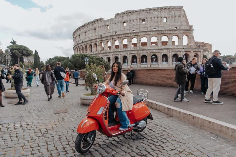 Vespa Tour in Rome Streets with Professional Photography - Key Points