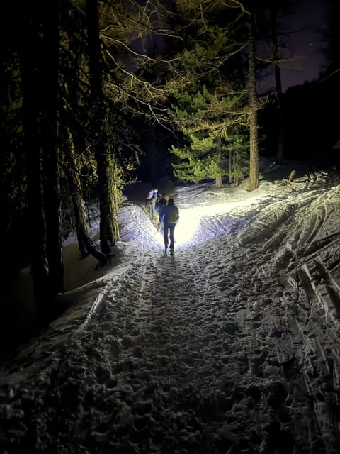 Vialattea: Night Snowshoeing Under the Stars - Itinerary Details