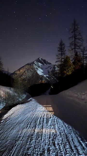 Vialattea: Night Snowshoeing Under the Stars - Guides and Languages
