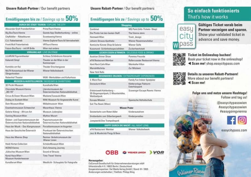 Vienna: EasyCityPass | City Card | Bus Metro Tram | Savings - In-Depth Breakdown of the Experience