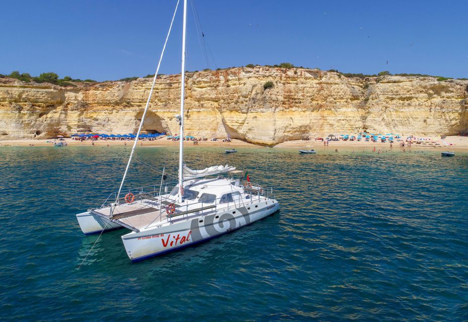 Vilamoura: Guided Sightseeing Cruise With Beach BBQ & Drinks - Meeting Point and Transportation