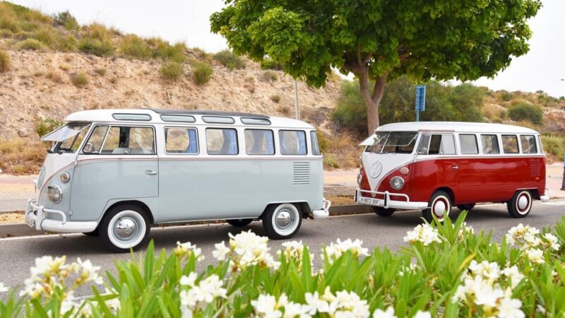 Vintage Tour Around Alicante in Genuine Kombi T1 Vans - Taking in the Central Markets Vibrant Energy