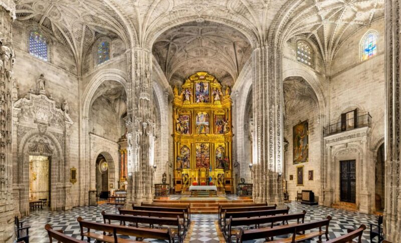 Visit to the Church of San Miguel - Main Altarpiece by Martin Montañez