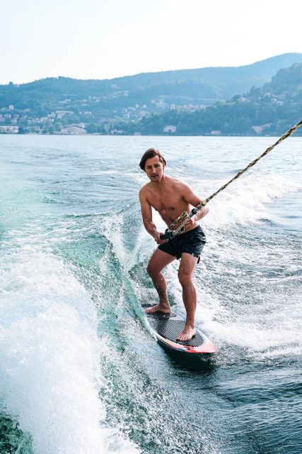 Wakeboard + Wakesurf Experience Private Boat on Lake Como - Activity Description