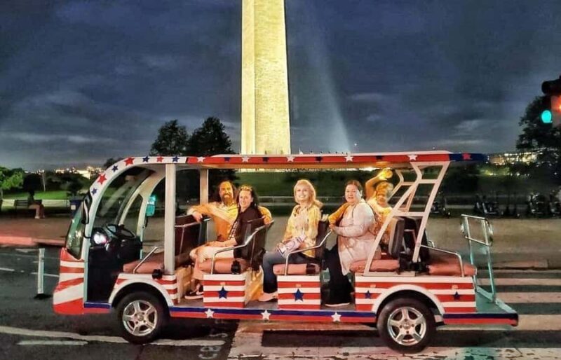 Washington DC: Monuments Moonlight Guided Electric Cart Tour - Key Points