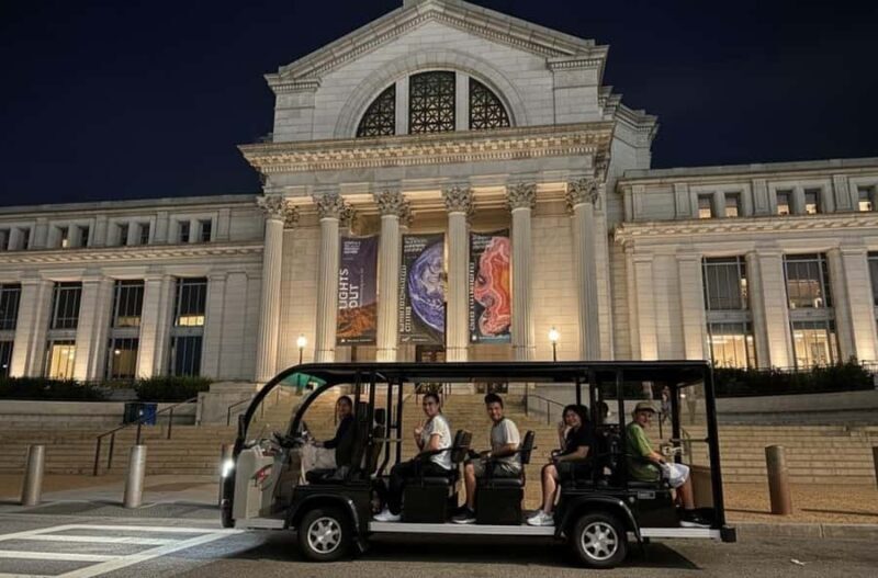 Washington DC: Monuments Moonlight Guided Electric Cart Tour - The Itinerary in Detail
