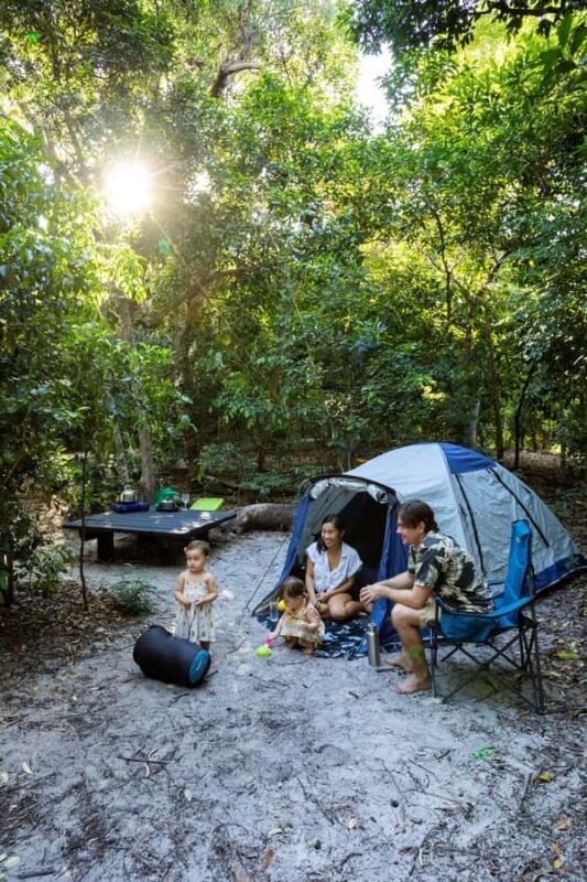 Whitsunday Island Camping Transfer Airlie - Whitehaven Beach - Key Points  