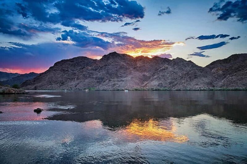 Willow Beach: Emerald Cave Sunset Tour w/ Campfire & Dinner - Key Points