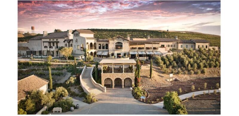 Wine, Food & Wine Blending Tour at the CA Winery of the Year - A Closer Look at the Europa Village Experience