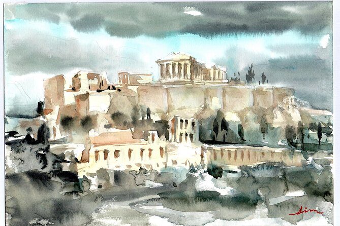 workshop for painting acropolis/landscape with local artist - The Sum Up