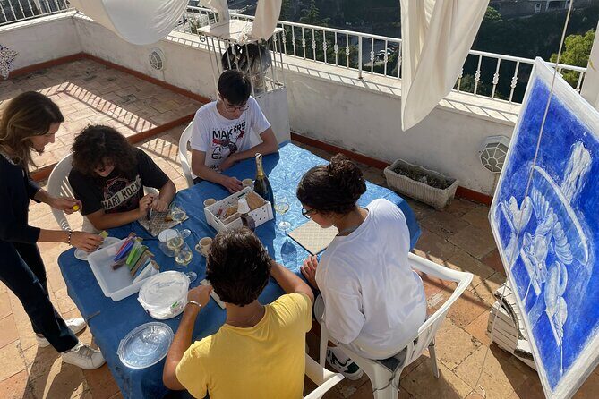 Workshop Fresco Painting & Aperitivo Seaview in Sorrento coast - FAQs