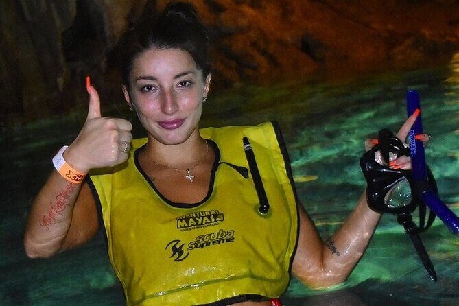 Xtreme Cenote Snorkel, Rappel, Jungle ZipLine, Tulum - Snorkeling in the Underground River