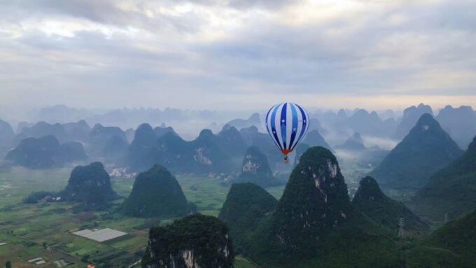 Yangshuo Hot Air Ballooning Sunrise Experience Ticket - Scenic Views and Duration
