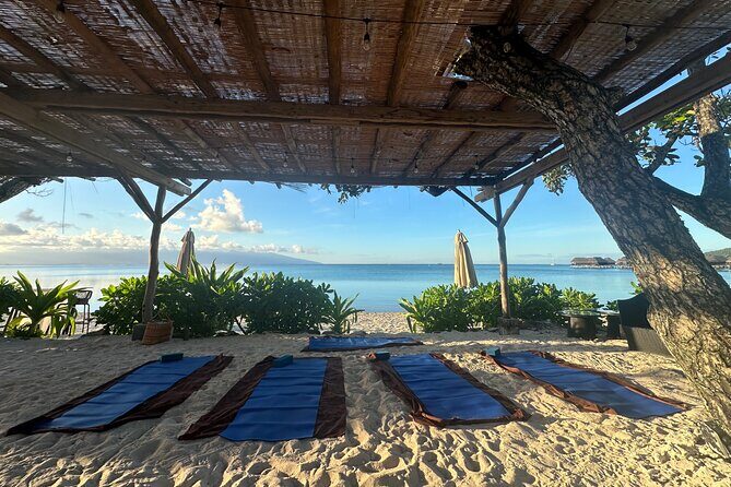 Yoga at sunrise at Sofitel Moorea, overlooking Tahiti - Key Points