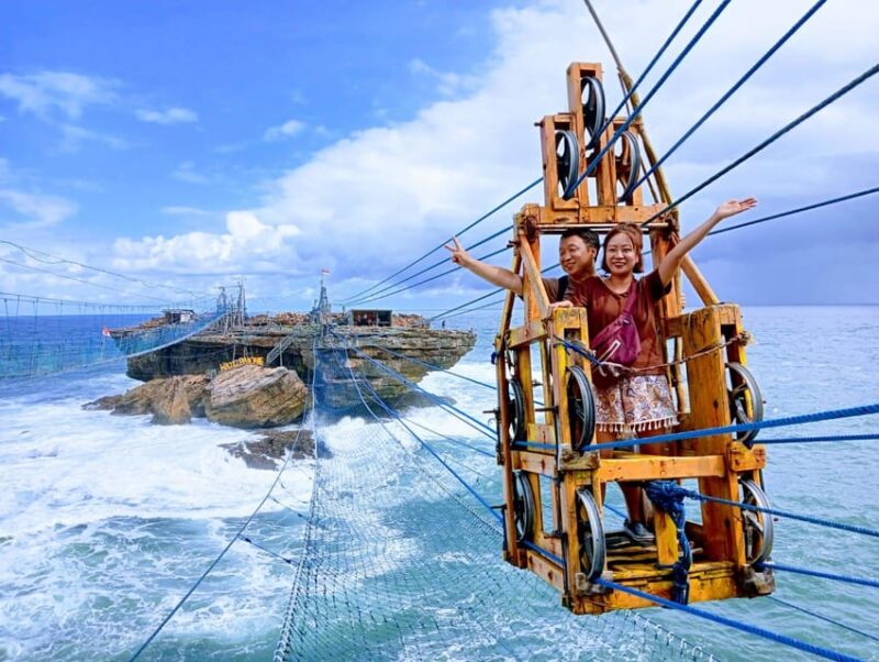 YOGYAKARTA: TIMANG BEACH & CAVE TOURS - Gondola Ride and Lobster Lunch