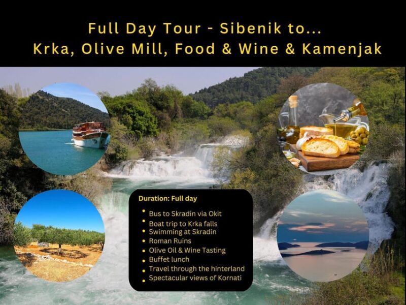 Zadar: Krka falls, olive mill, lunch, oil & wine tasting - FAQ