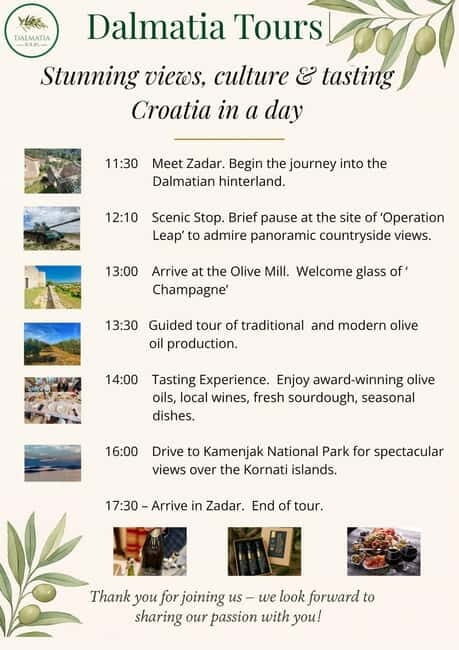 Zadar: Scenery, Oil, Wine, Food, History. Croatia in a day - Introduction