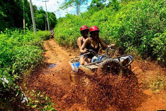 Zipline Adventure with Atvs and a Cenote swim experience from Cancun. - Key Points